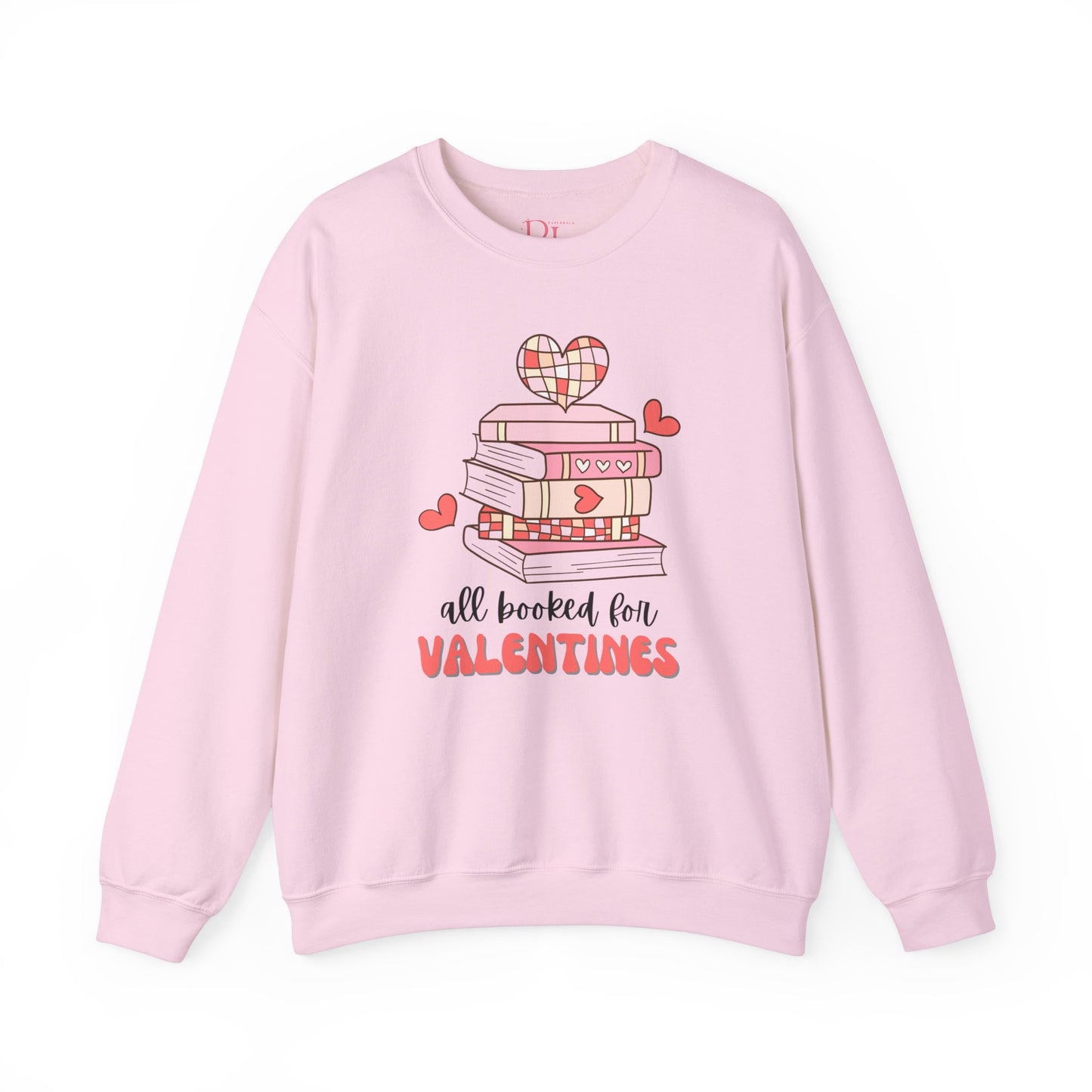 Bookish Valentine Collection - All Booked for Valentine’s Day Crewneck Sweatshirt