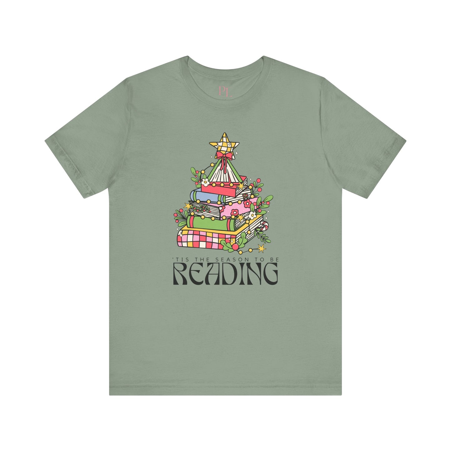 The Holiday Collection - "Tis the Season to Be Reading" Bella + Canvas T-Shirt – Perfect for Book Lovers & the Holidays!