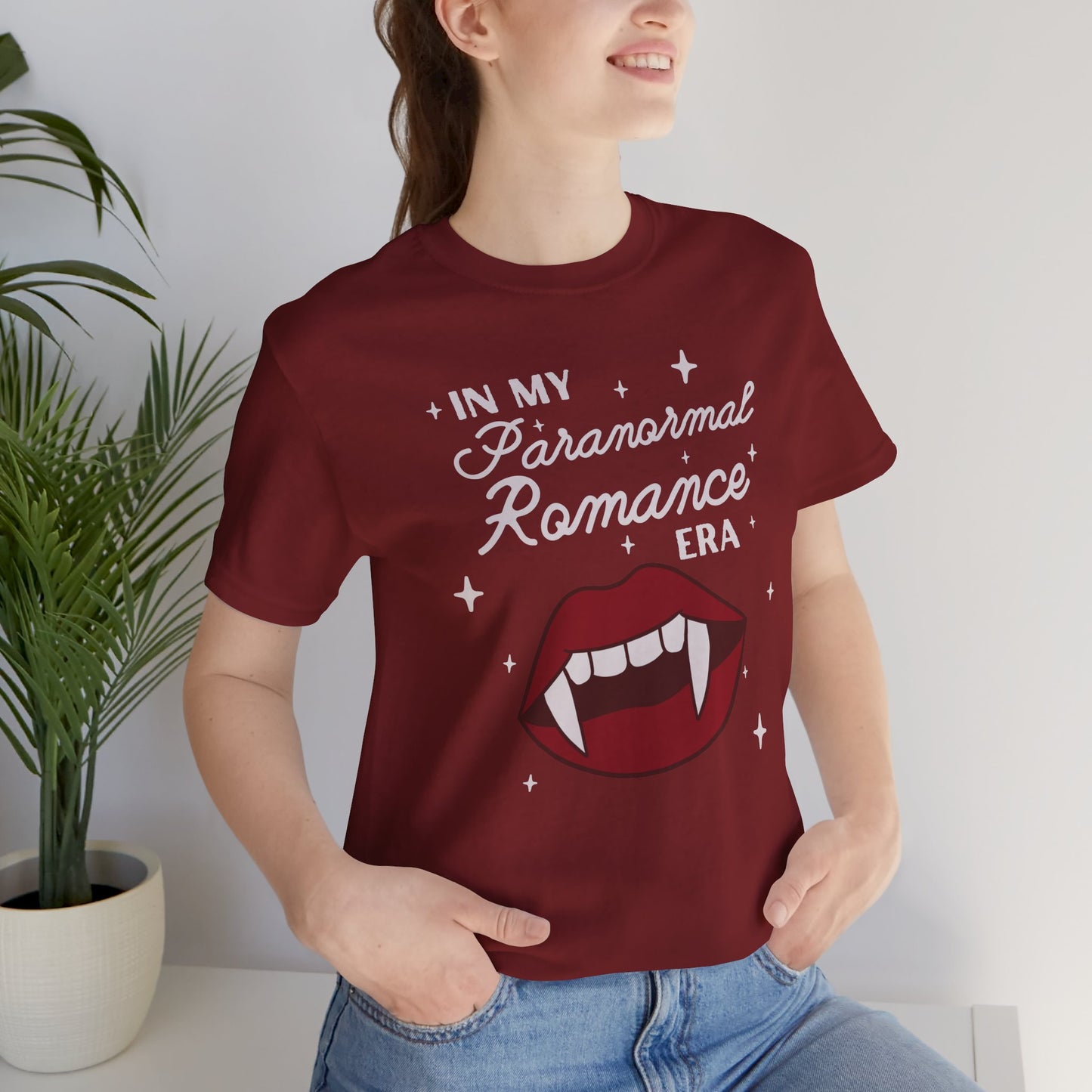 In My Paranormal Romance Era - Bella + Canvas T-Shirt, Bookish T-Shirt, Paranormal Romance, Romance Reader, Spooky Romance, Spooky Reader