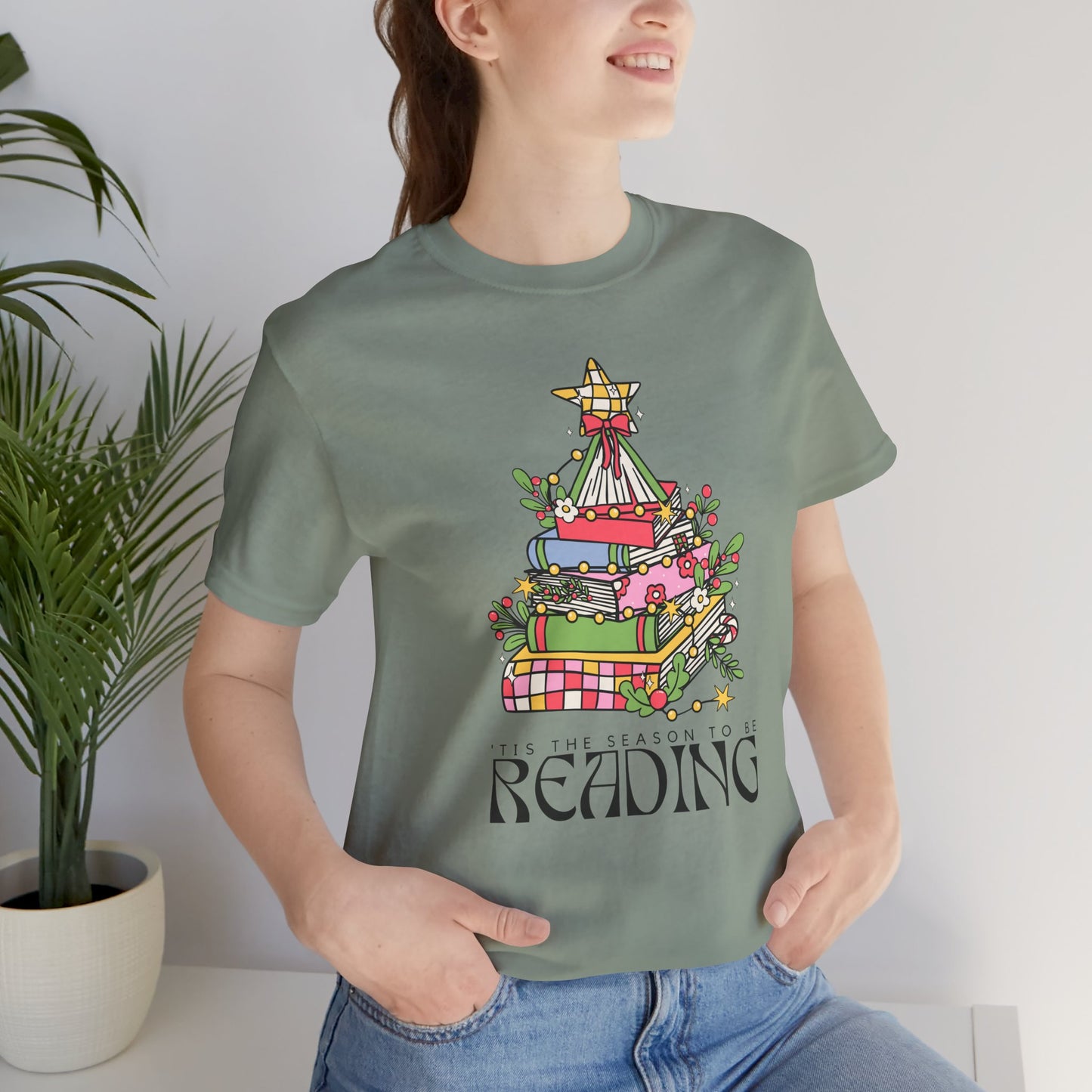 The Holiday Collection - "Tis the Season to Be Reading" Bella + Canvas T-Shirt – Perfect for Book Lovers & the Holidays!