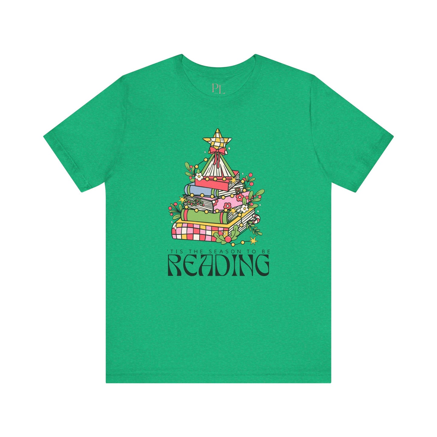 The Holiday Collection - "Tis the Season to Be Reading" Bella + Canvas T-Shirt – Perfect for Book Lovers & the Holidays!