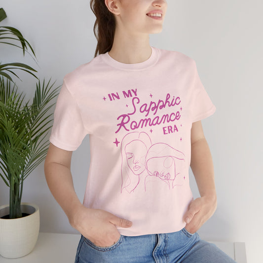 In My Sapphic Romance Era - Bella + Canvas T-Shirt, Bookish T-Shirt, Contemporary Romance, Romance Reader, Sapphic Romance, Historical Romance, Sports Romance, Love Is Love, LGBTQ+