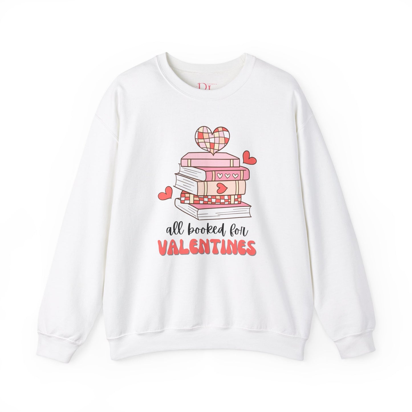 Bookish Valentine Collection - All Booked for Valentine’s Day Crewneck Sweatshirt