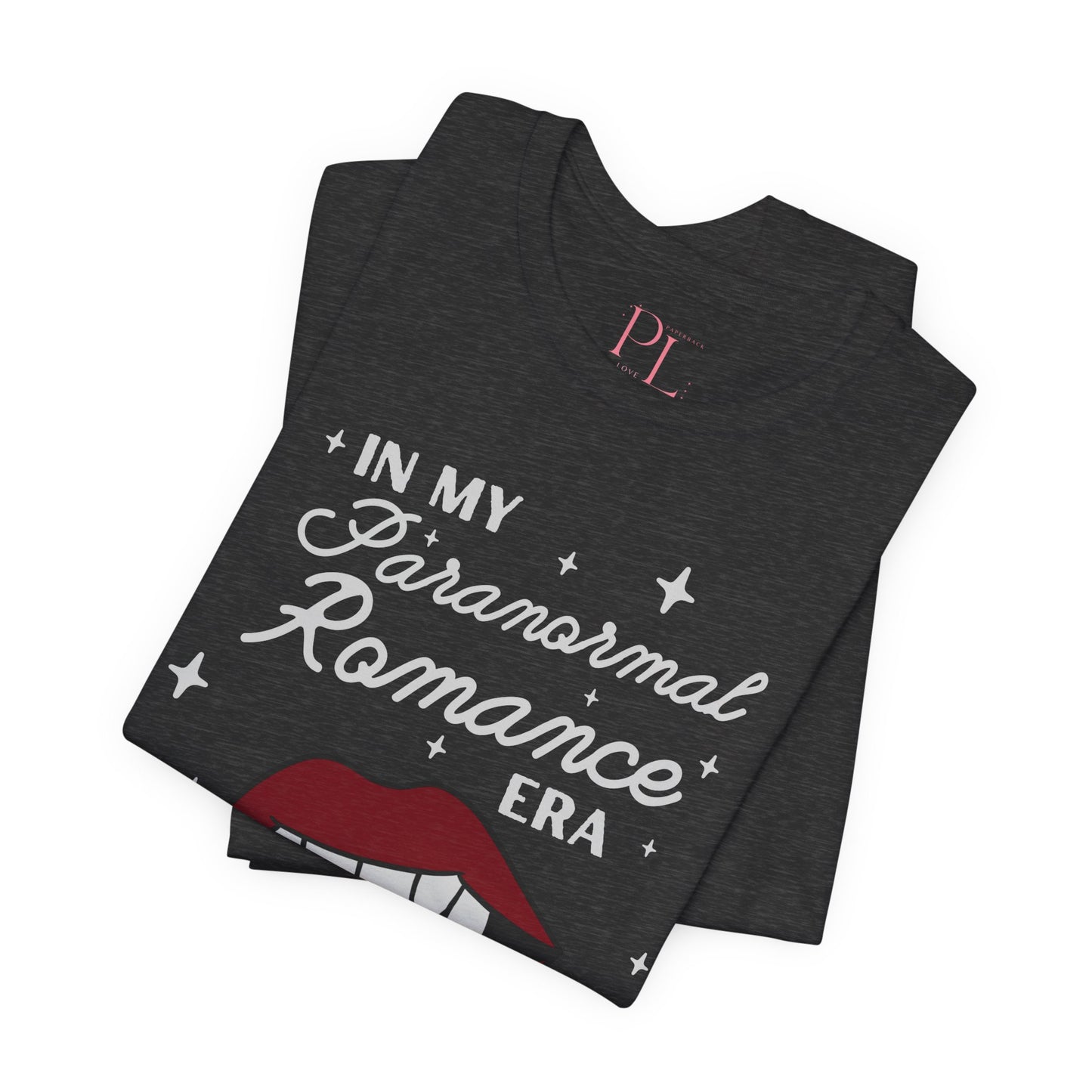 In My Paranormal Romance Era - Bella + Canvas T-Shirt, Bookish T-Shirt, Paranormal Romance, Romance Reader, Spooky Romance, Spooky Reader