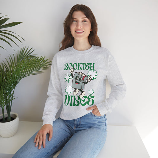 The Retro Collection - "Bookish Vibes" Crewneck Sweatshirt