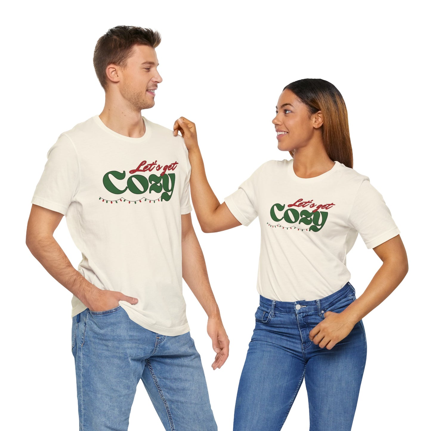 The Holiday Collection - "Let's Get Cozy" Bella & Canvas T-Shirt | Book Lover Tee | Cozy Fall Shirt | Literary Gift for Readers | Comfy Casual Shirt for Bookworms