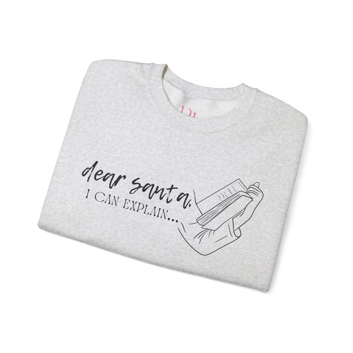 The Holiday Collection - "Dear Santa, I can explain..." Bookish Sweatshirt | Book Lover Gift | Cozy Christmas Sweatshirt | Literary Gift for Bookworms | Funny Holiday Sweatshirt