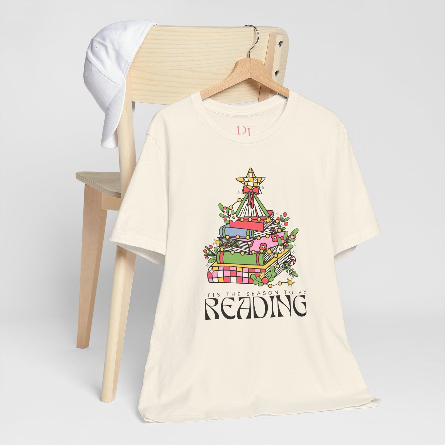 The Holiday Collection - "Tis the Season to Be Reading" Bella + Canvas T-Shirt – Perfect for Book Lovers & the Holidays!