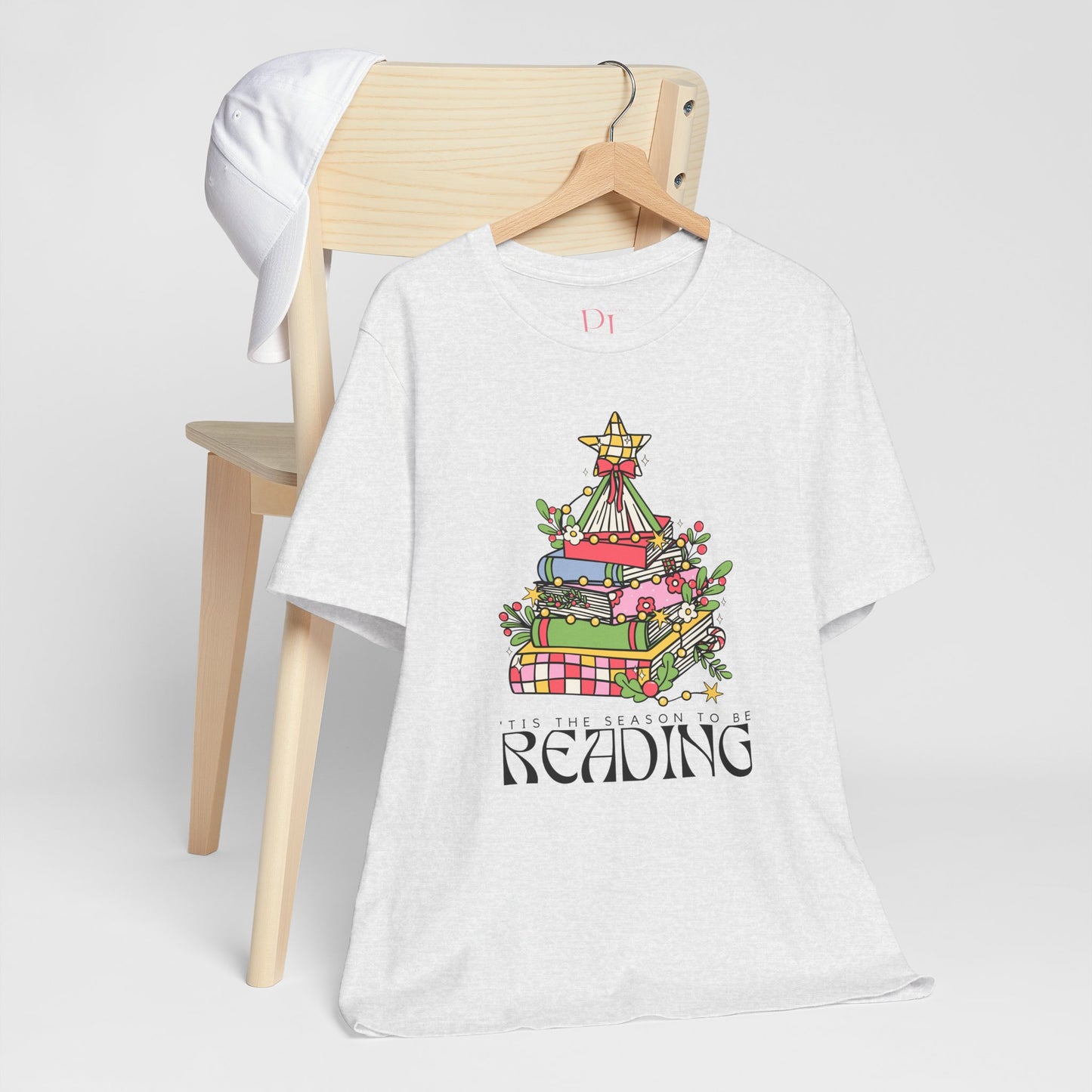 The Holiday Collection - "Tis the Season to Be Reading" Bella + Canvas T-Shirt – Perfect for Book Lovers & the Holidays!