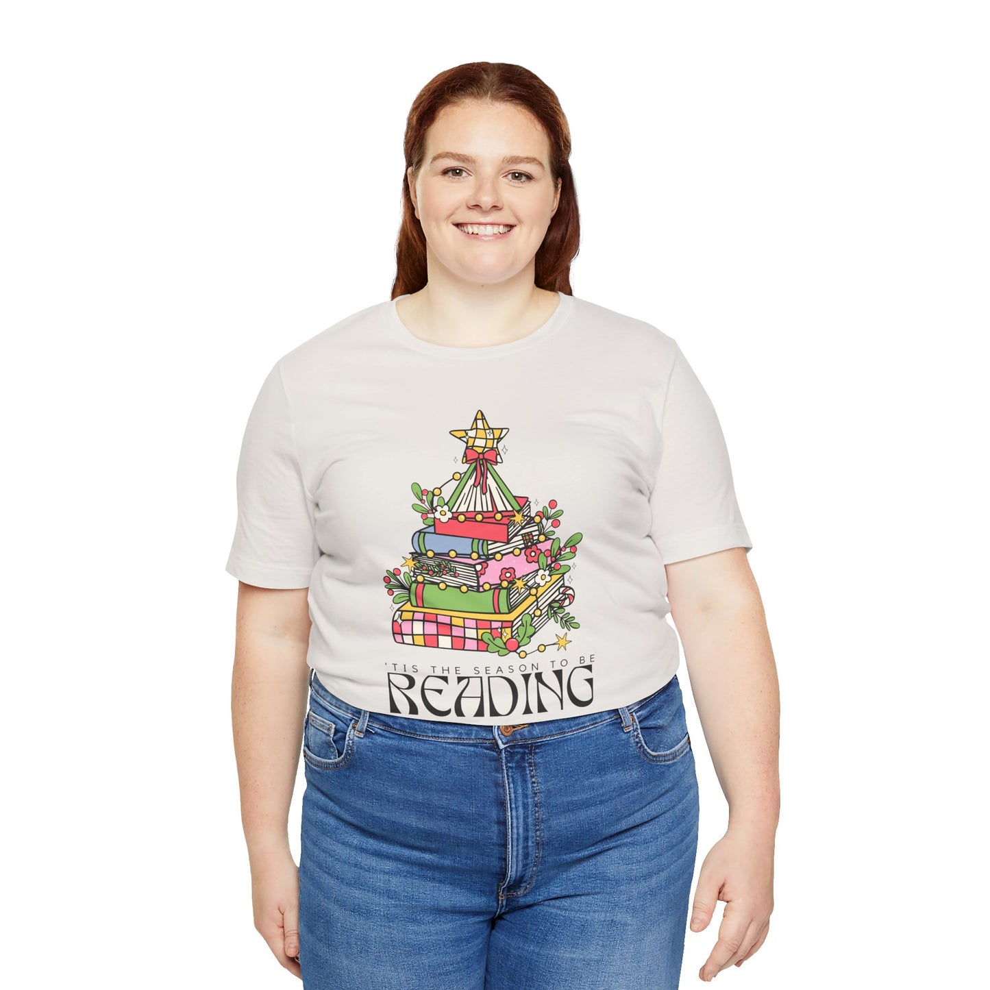 The Holiday Collection - "Tis the Season to Be Reading" Bella + Canvas T-Shirt – Perfect for Book Lovers & the Holidays!